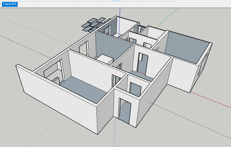 3D-план квартири для розрахунку електрики